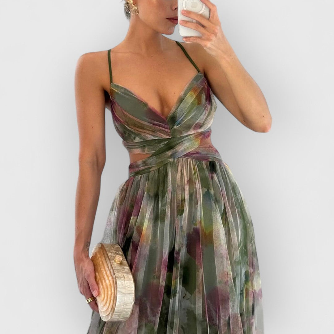 CLAIRE | Maxi dress with floral print