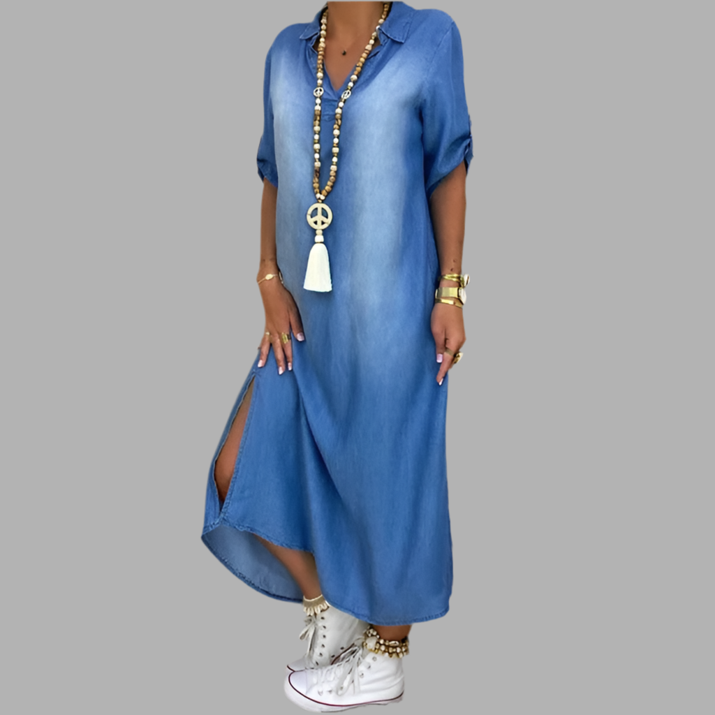 CASSIDY™ | Maxi Denim dress