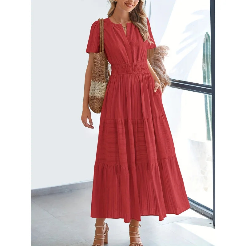 CECILIA|Flattering Summer Dress