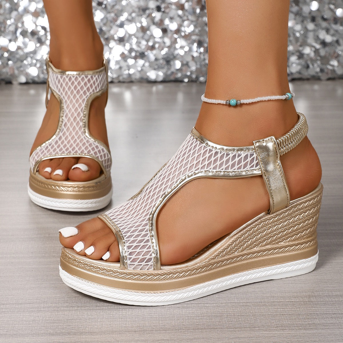DANELLE|Elegant orthopaedic slip-on sandals