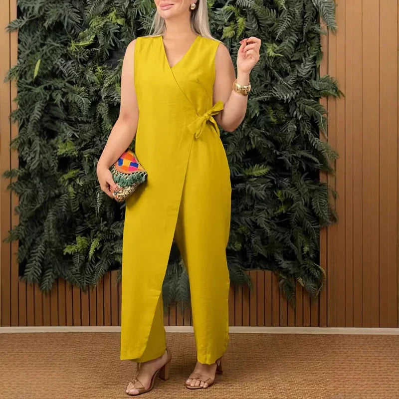 AVERY | Elegant V-neck jumpsuit