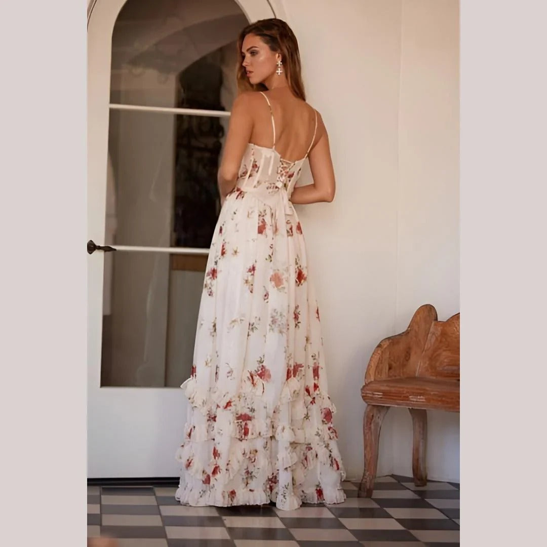 ADDISON | Maxi dress with floral pattern