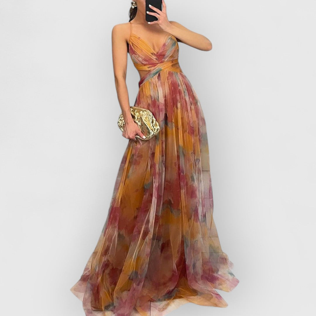 CLAIRE | Maxi dress with floral print