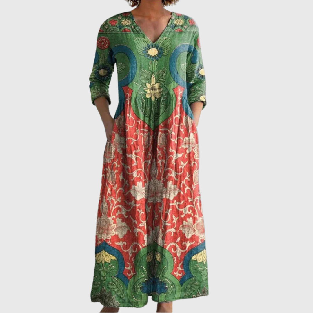 ISABELLE | Elegant Vintage Floral Dress