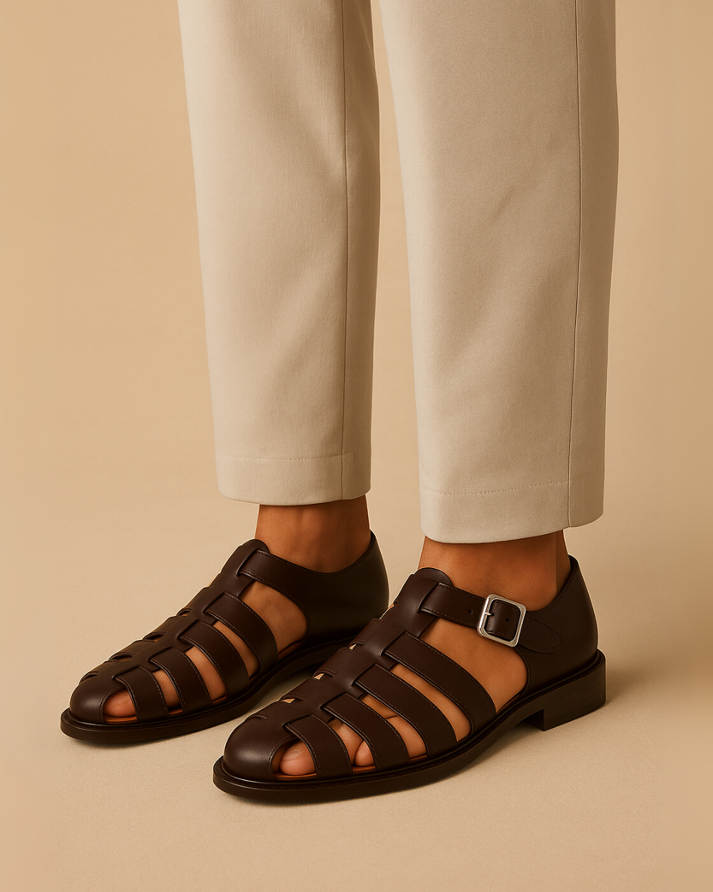 EMERY｜Closed sandals with strap