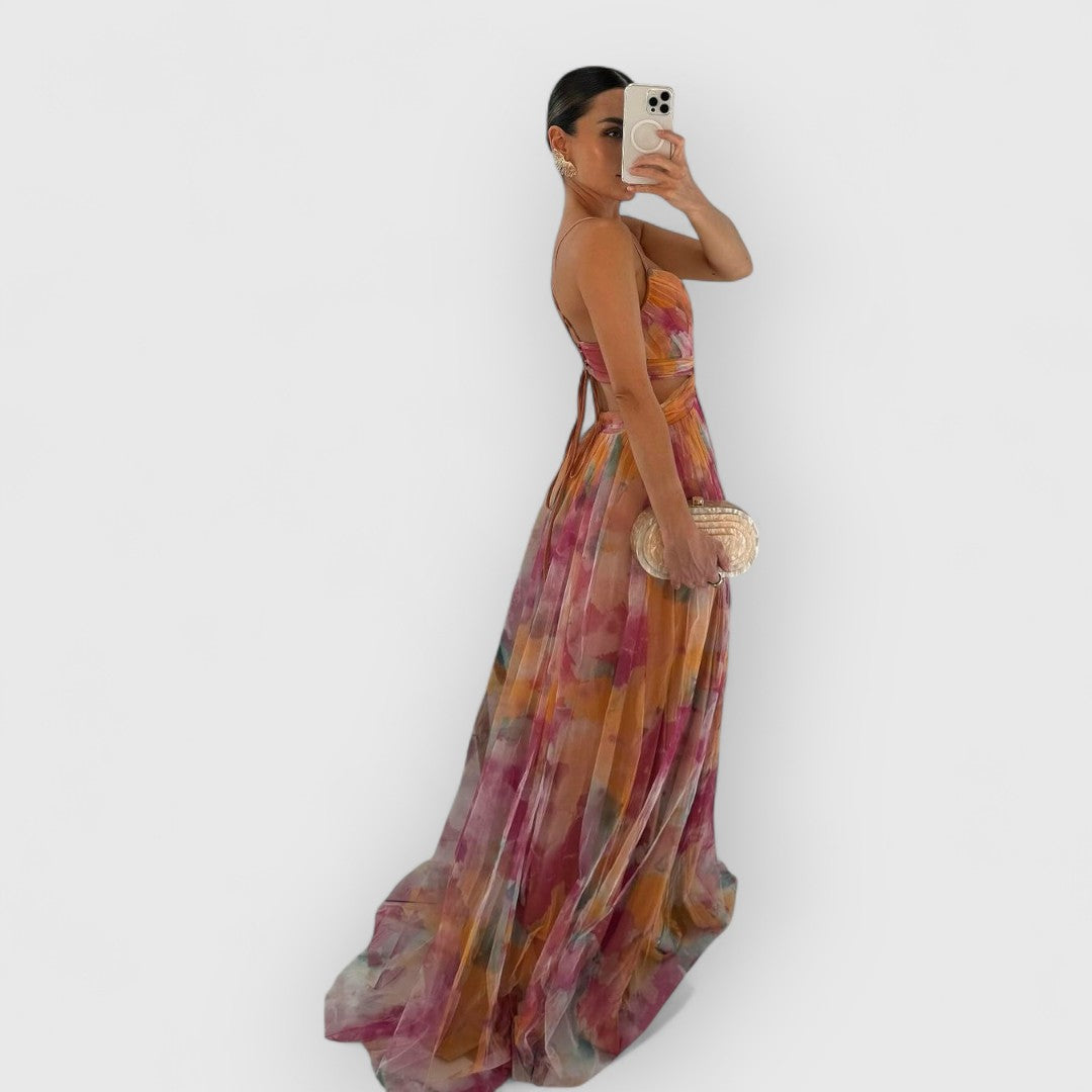 CLAIRE | Maxi dress with floral print