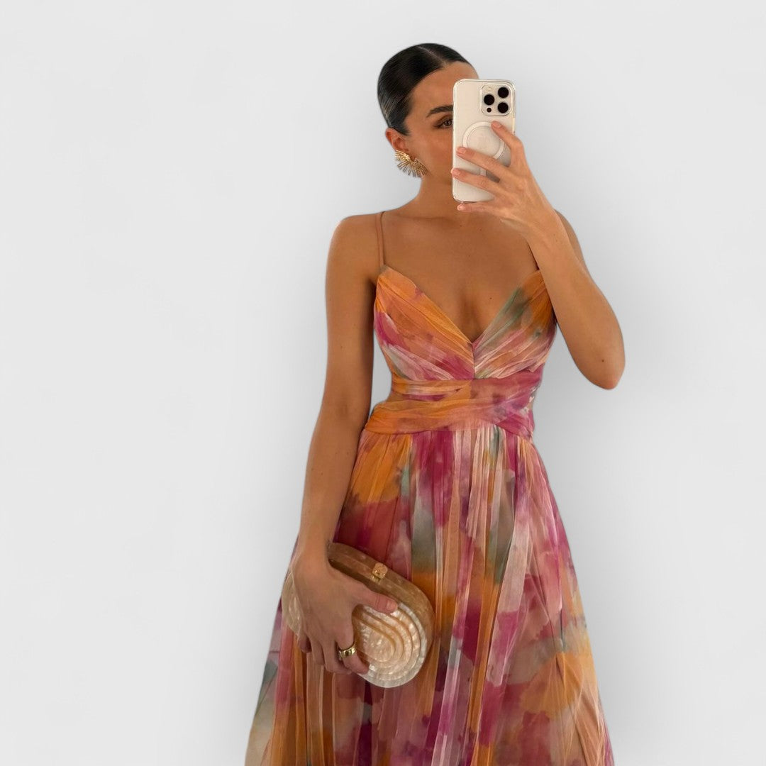 CLAIRE | Maxi dress with floral print