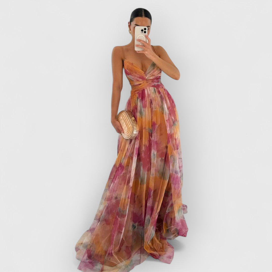 CLAIRE | Maxi dress with floral print