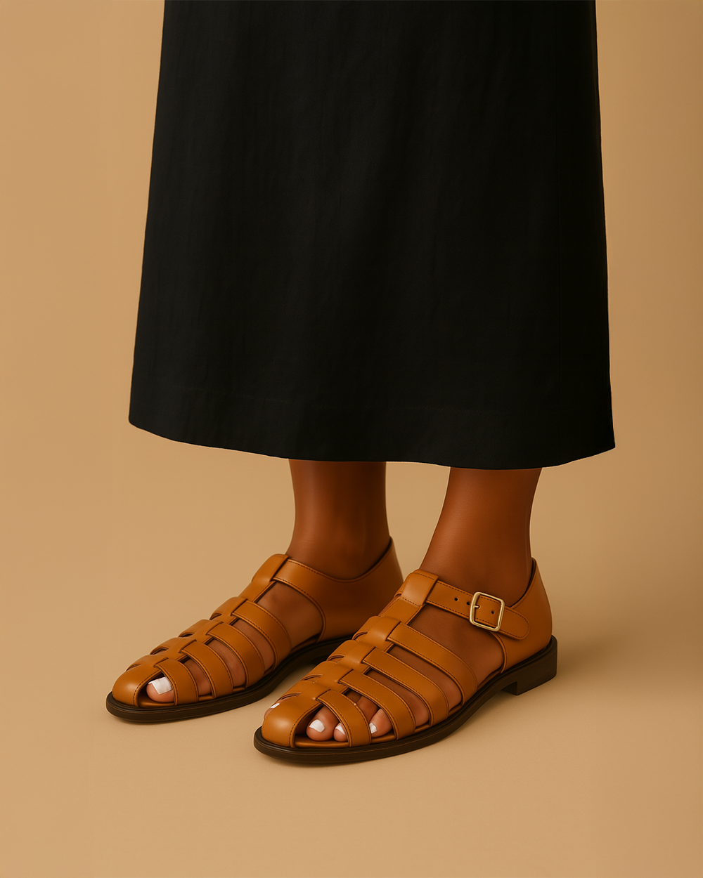 EMERY｜Closed sandals with strap