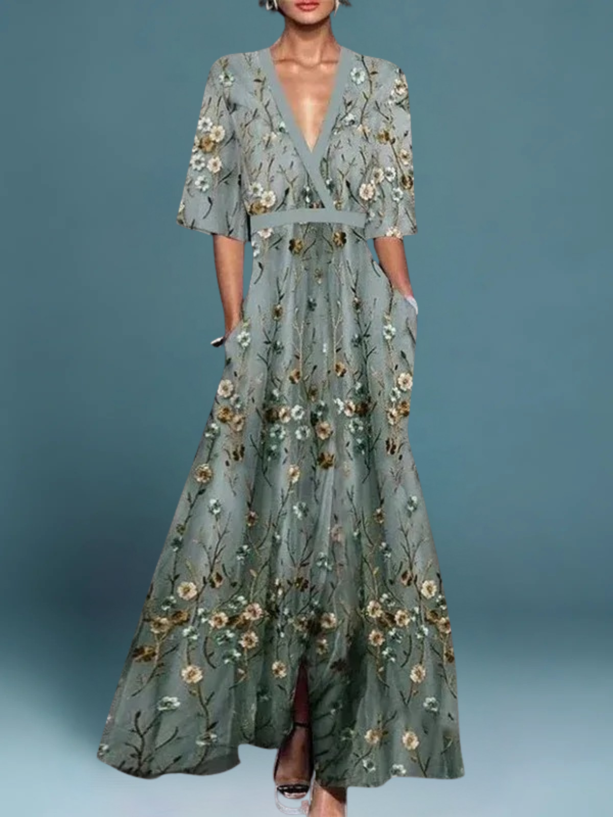 MADISON | Long Elegant Flower Dress