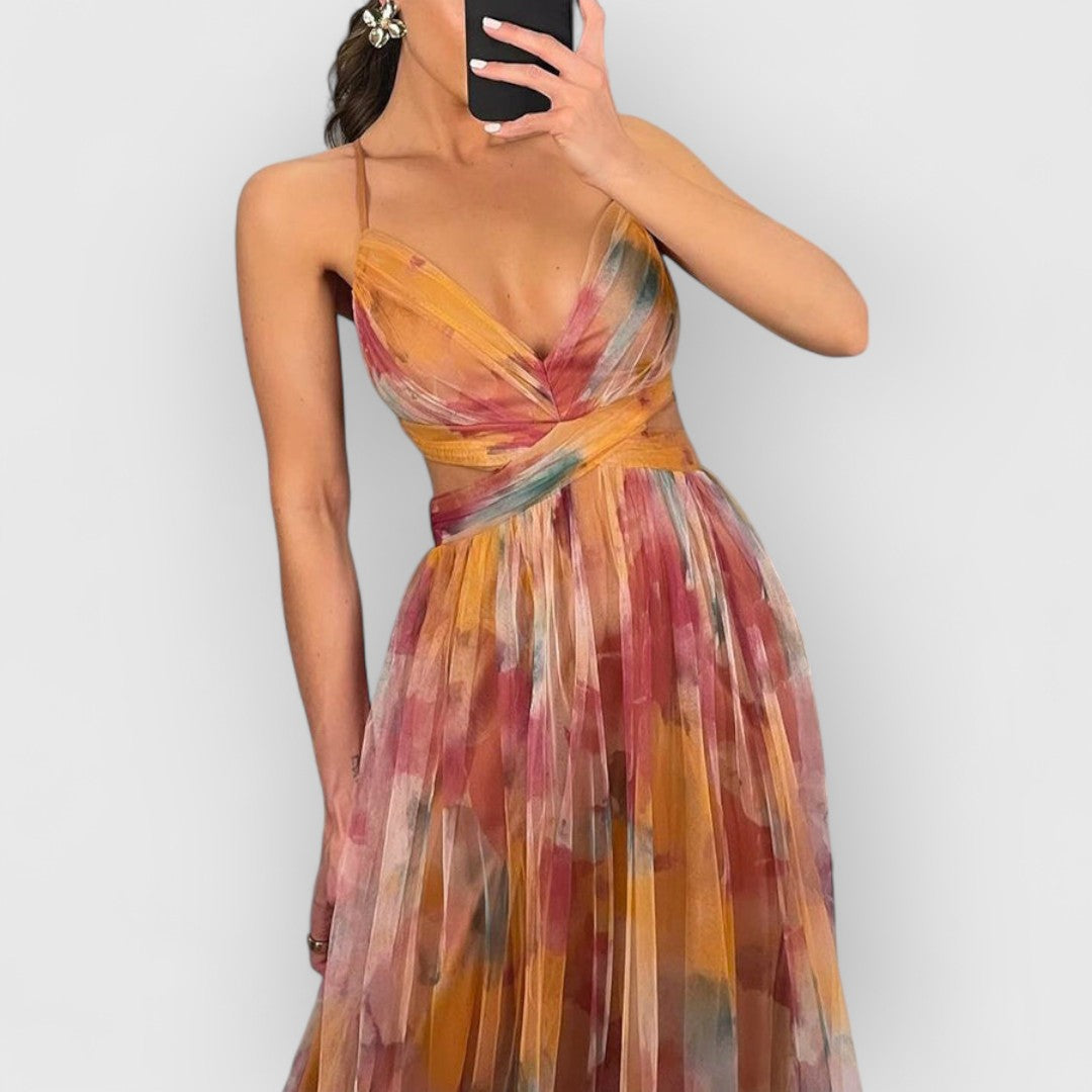 CLAIRE | Maxi dress with floral print