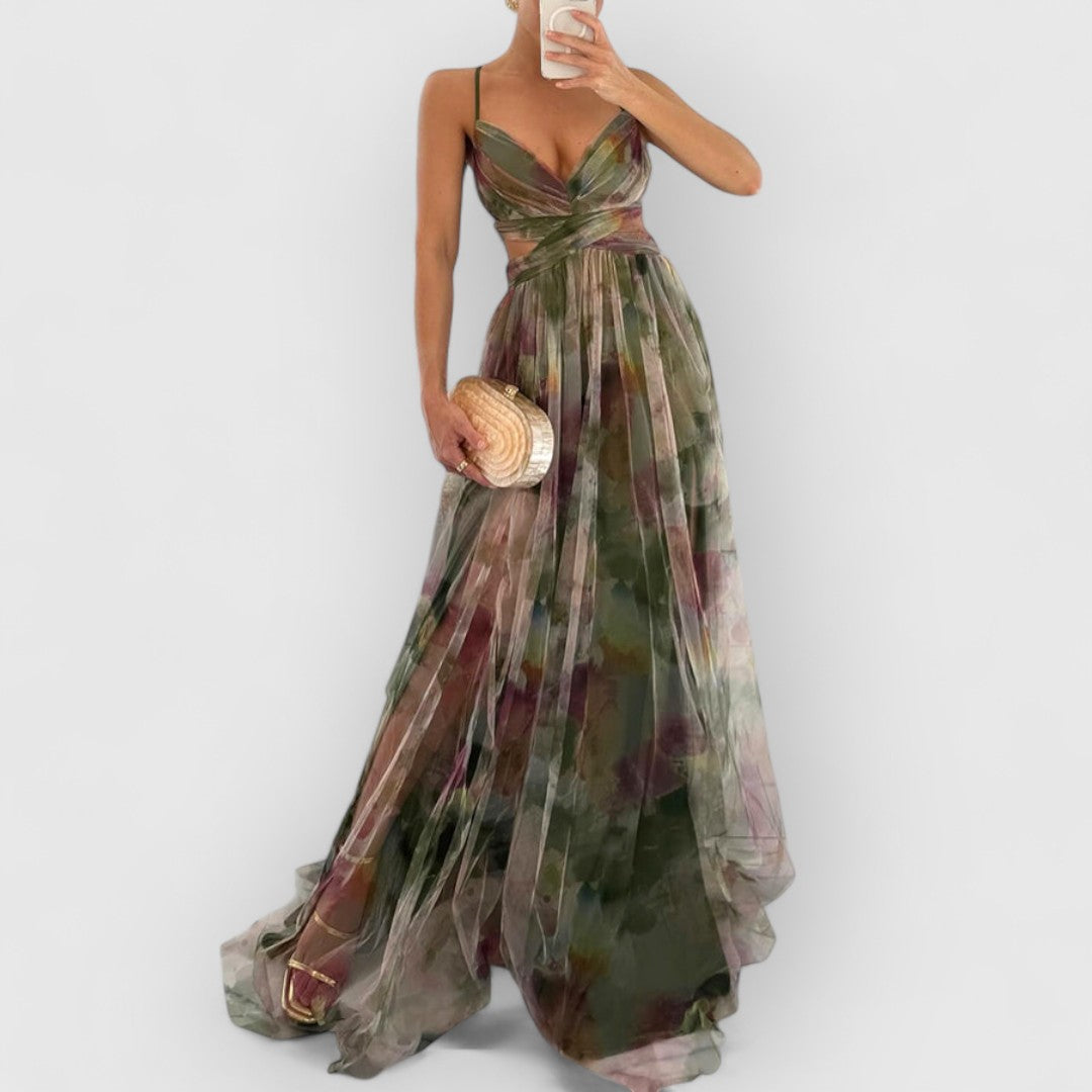 CLAIRE | Maxi dress with floral print