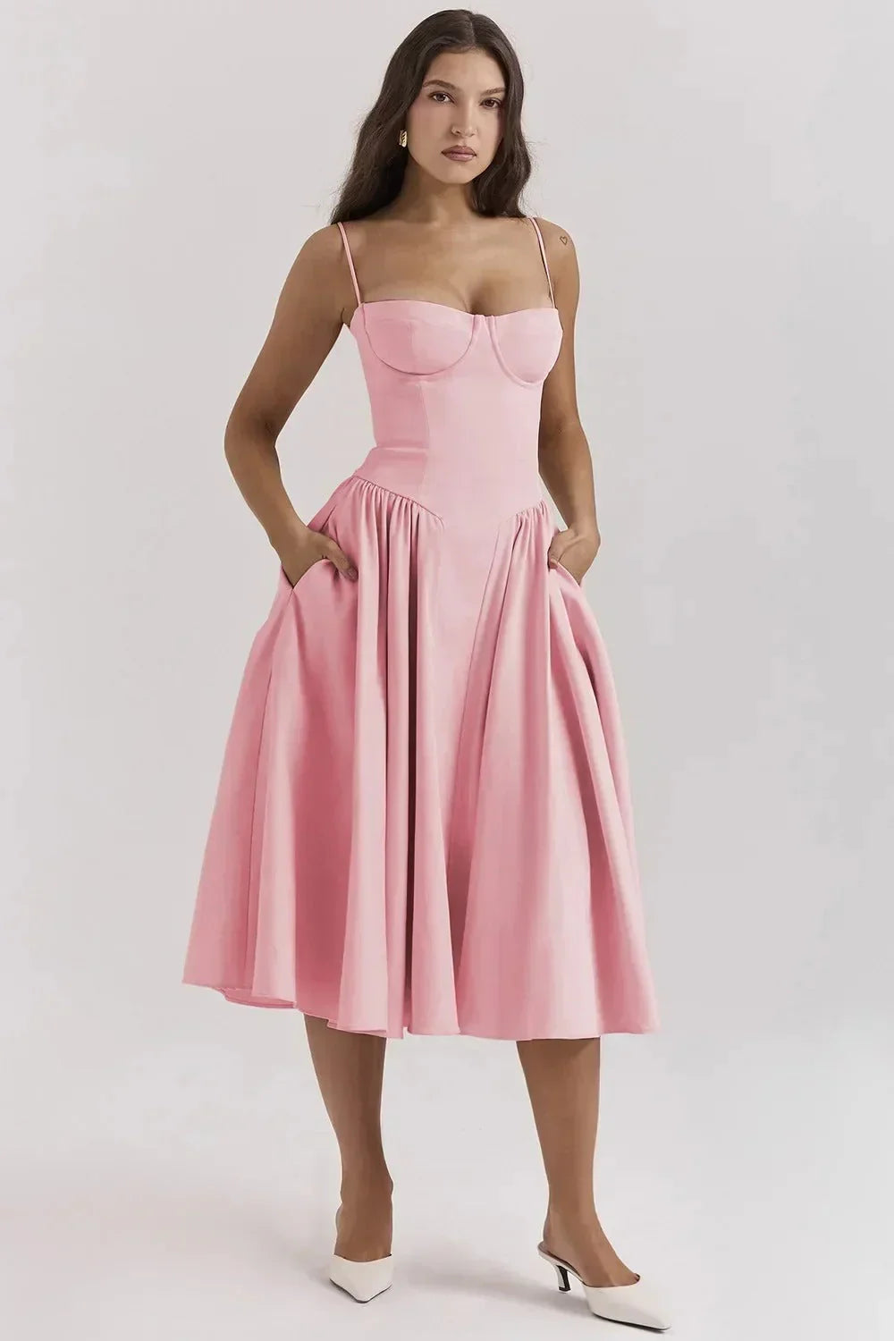 CHELSEA | Retro midi dress